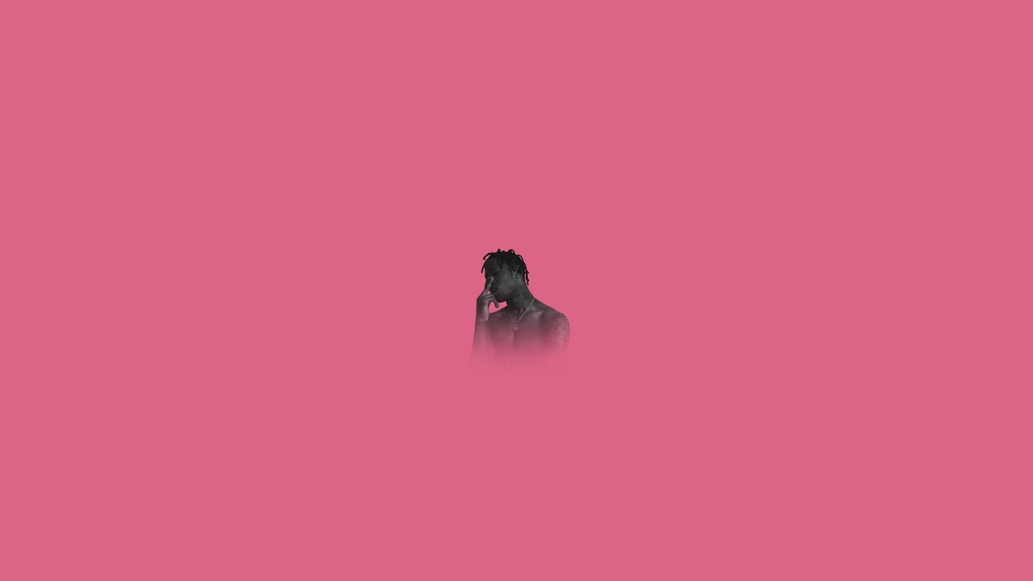 Travis Scott, Pink, Simple Wallpaper HD / Desktop