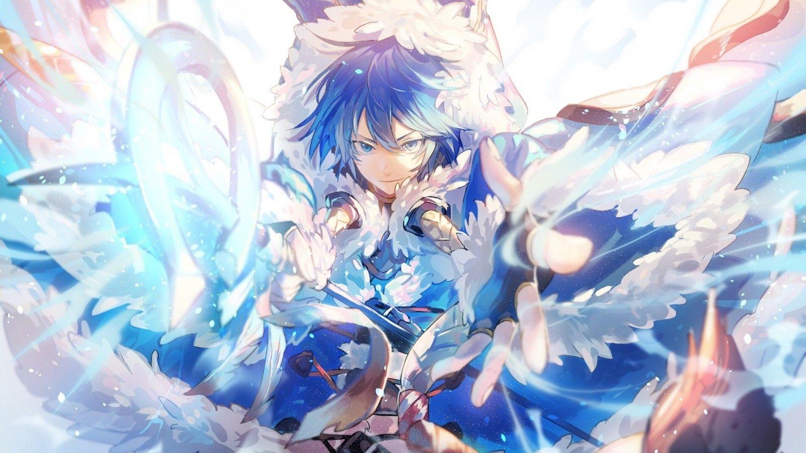 Anime Boy Blue Hair Wallpapers - Wallpaper Cave