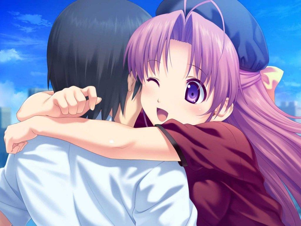 3D Anime Couple Wallpaper