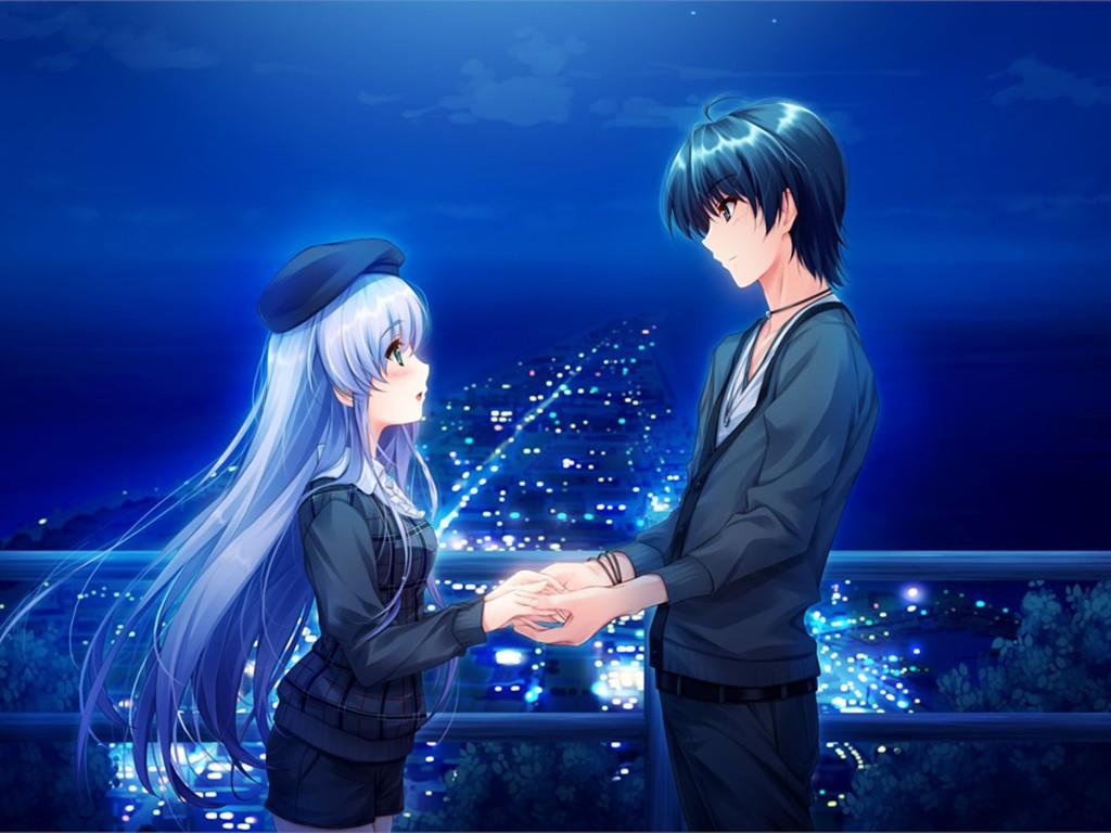 HD wallpaper two female anime characters holding each others hands  illustration  Wallpaper Flare