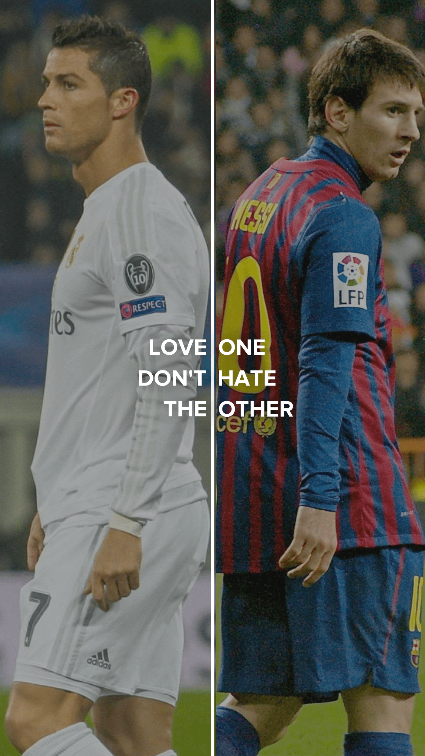 Messi And Ronaldo Wallpaper Playing In The Winter