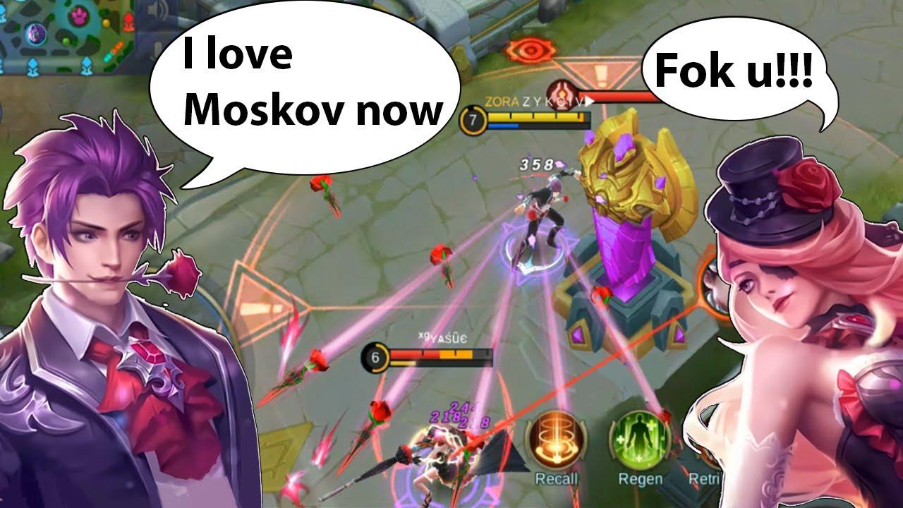 Gusion vs Lesley Valentine Skin Gameplay
