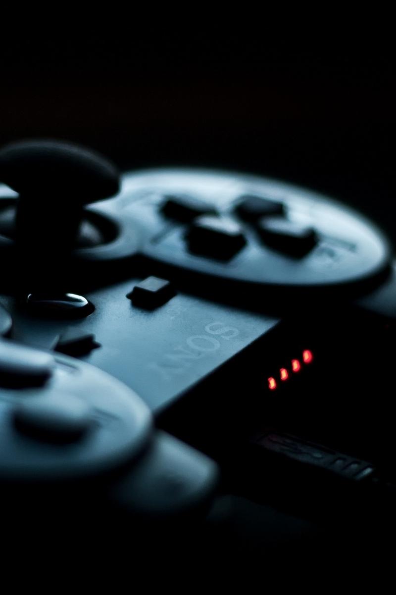 Download wallpaper 800x1200 joystick, sony, playstation