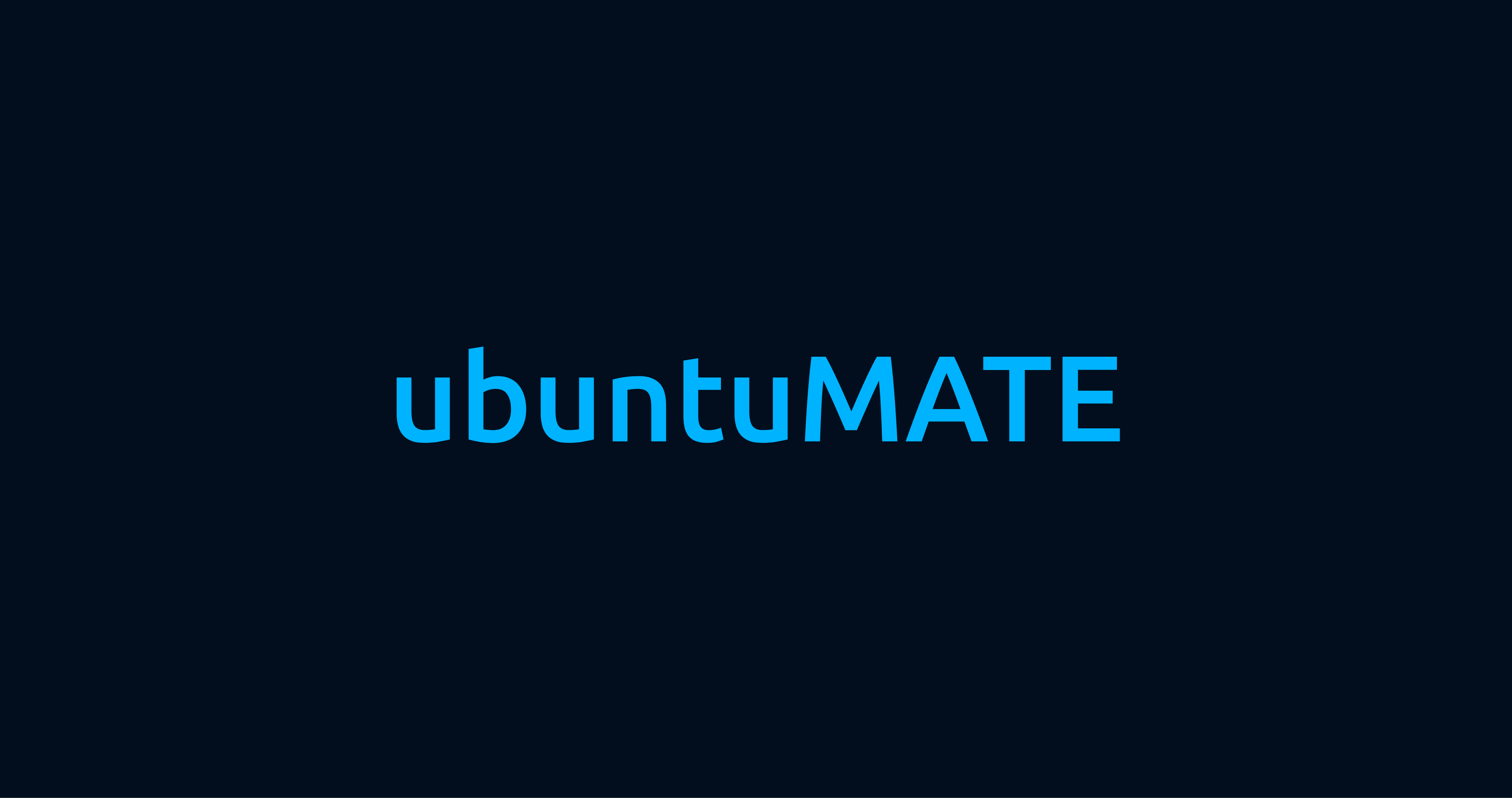 ubuntu MATE Dark Blue Wallpaper