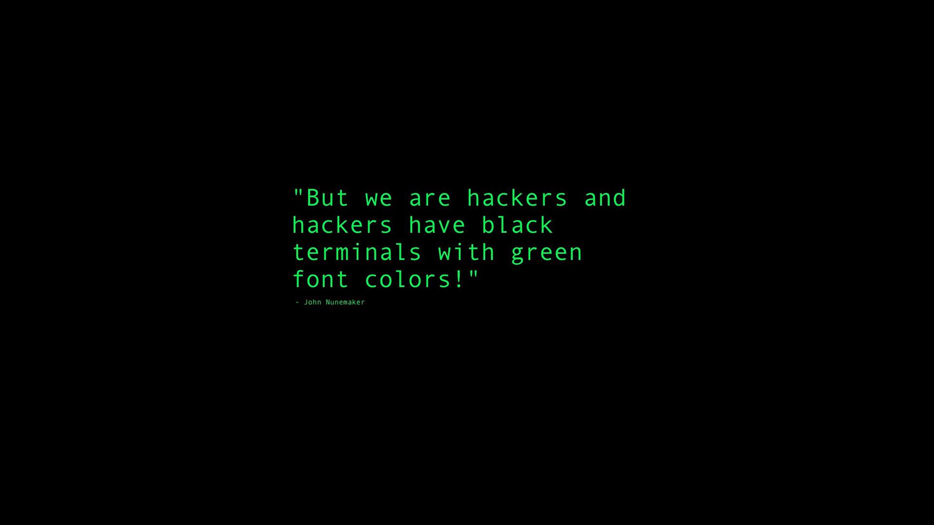 Black Terminals With Green Font Colors Quote, HD Computer