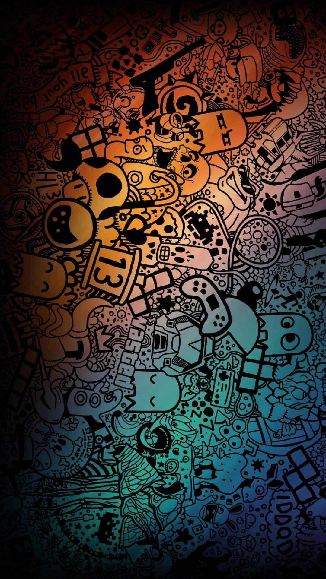 doodle background | Thought i would jump on the iphone backg… | Flickr