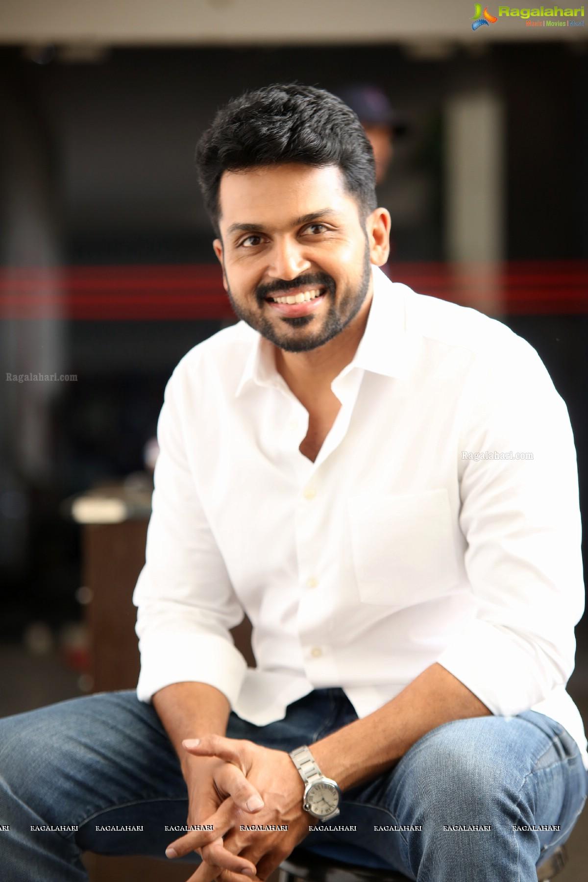 Karthi at Chinababu Interview Image 23. Tollywood Actor