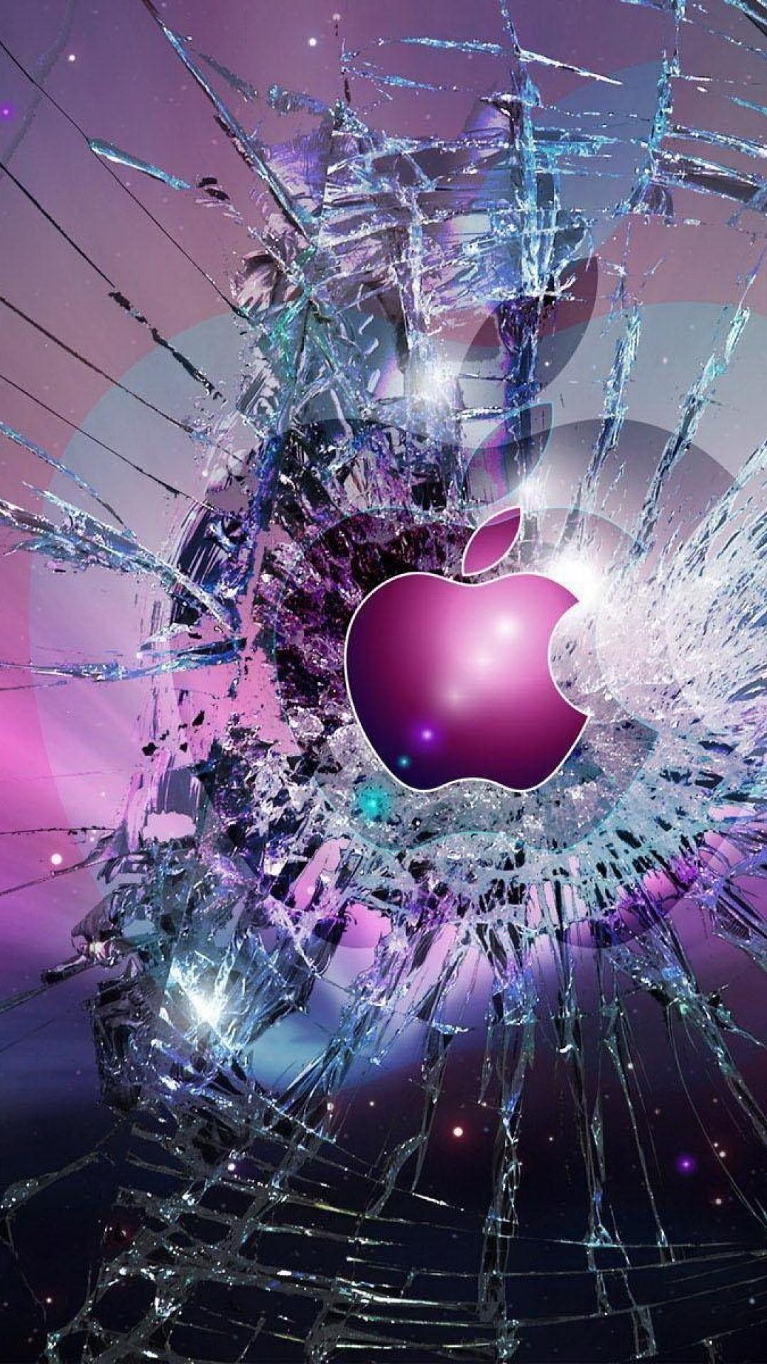 cool lock screen broken glass iphone 1080x1920 wallpaper