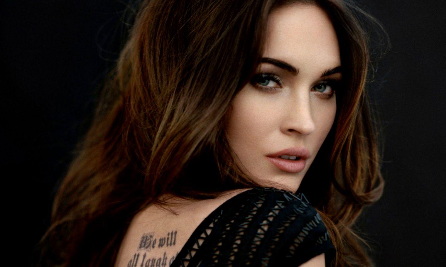 Megan Fox Tattos Wallpaper Free Download