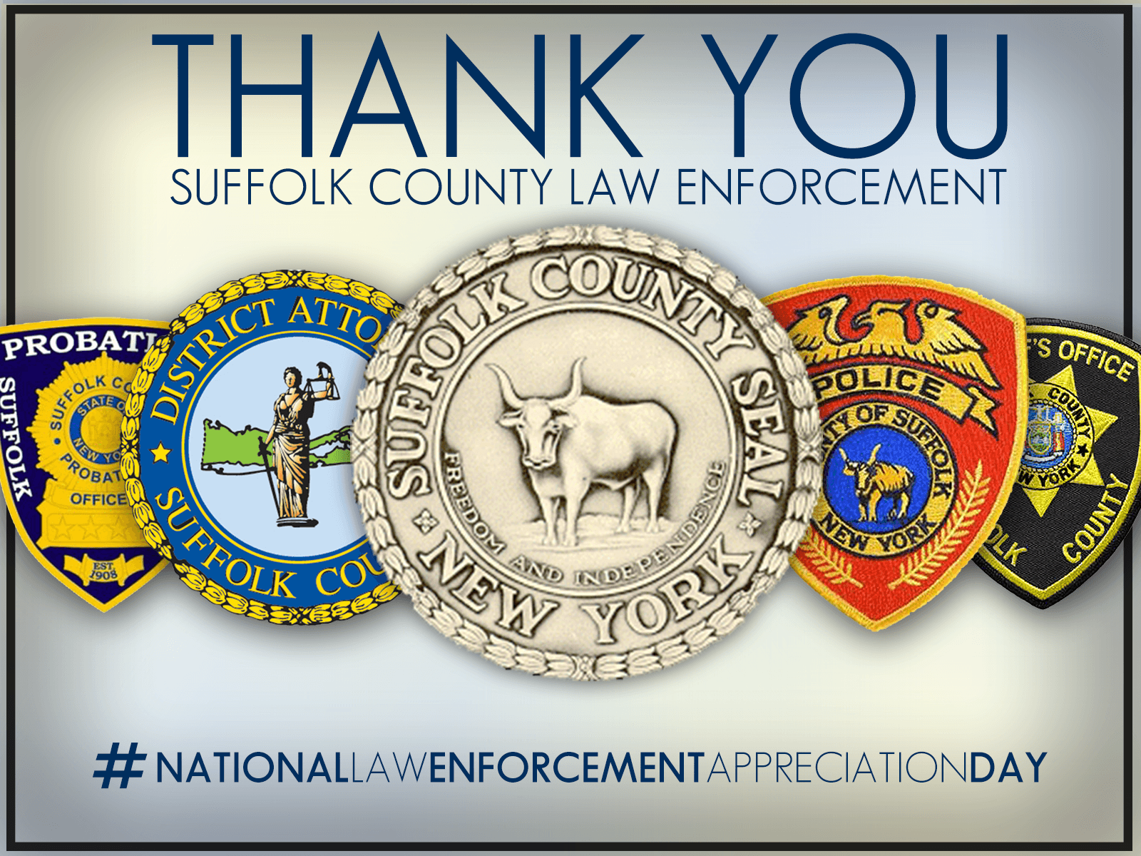 Thank You' Note for National Law Enforcement Appreciation Day