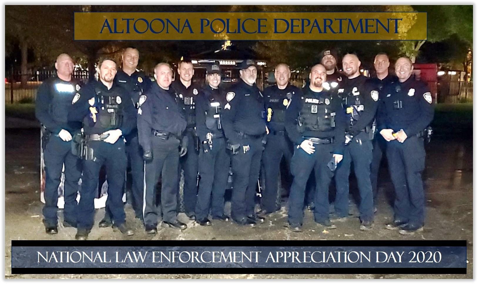 Thursday is National Law Enforcement Appreciation Day