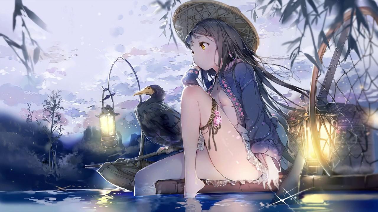 Relaxing Anime Girl Blue Wallpapers Wallpaper Cave