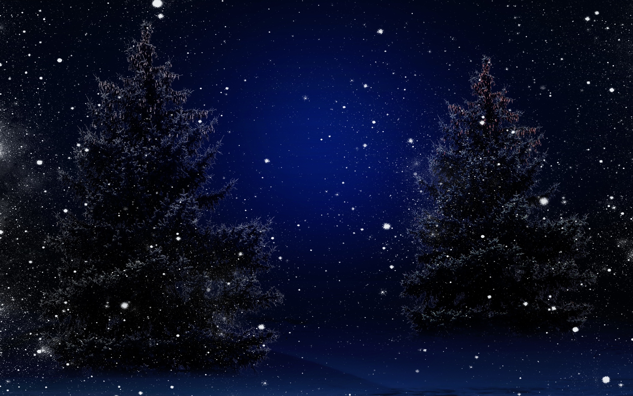 845 Wallpaper Christmas Night Picture - MyWeb