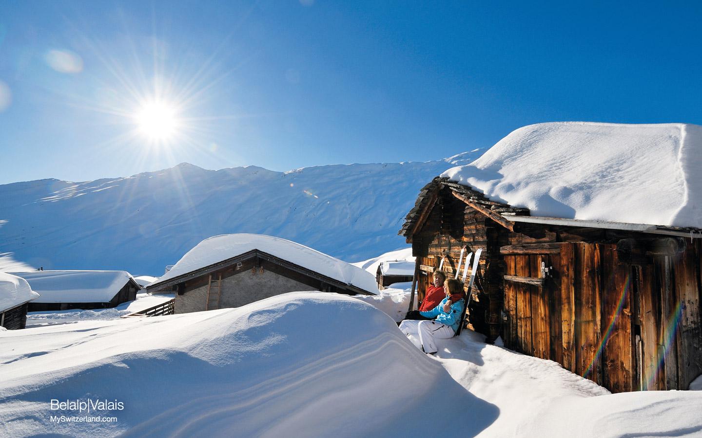 Free download Alpine scenery in the winter wallpaper