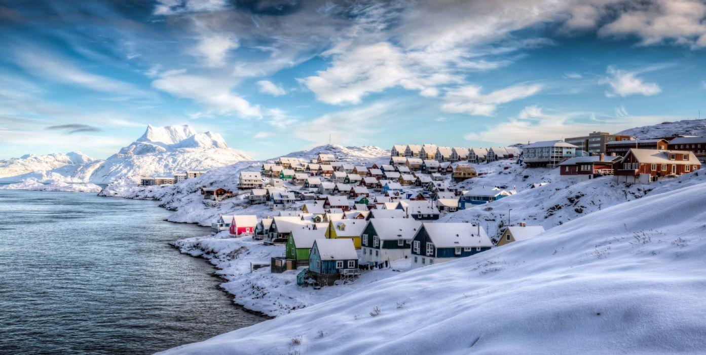 Nuuk Greenland Winter, HD Wallpaper & background Download