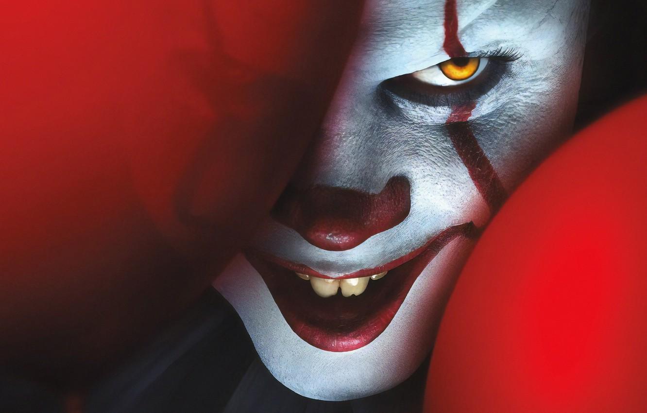 Wallpaper balls, clown, Bill Skarsgård, It, Bill Skarsgard