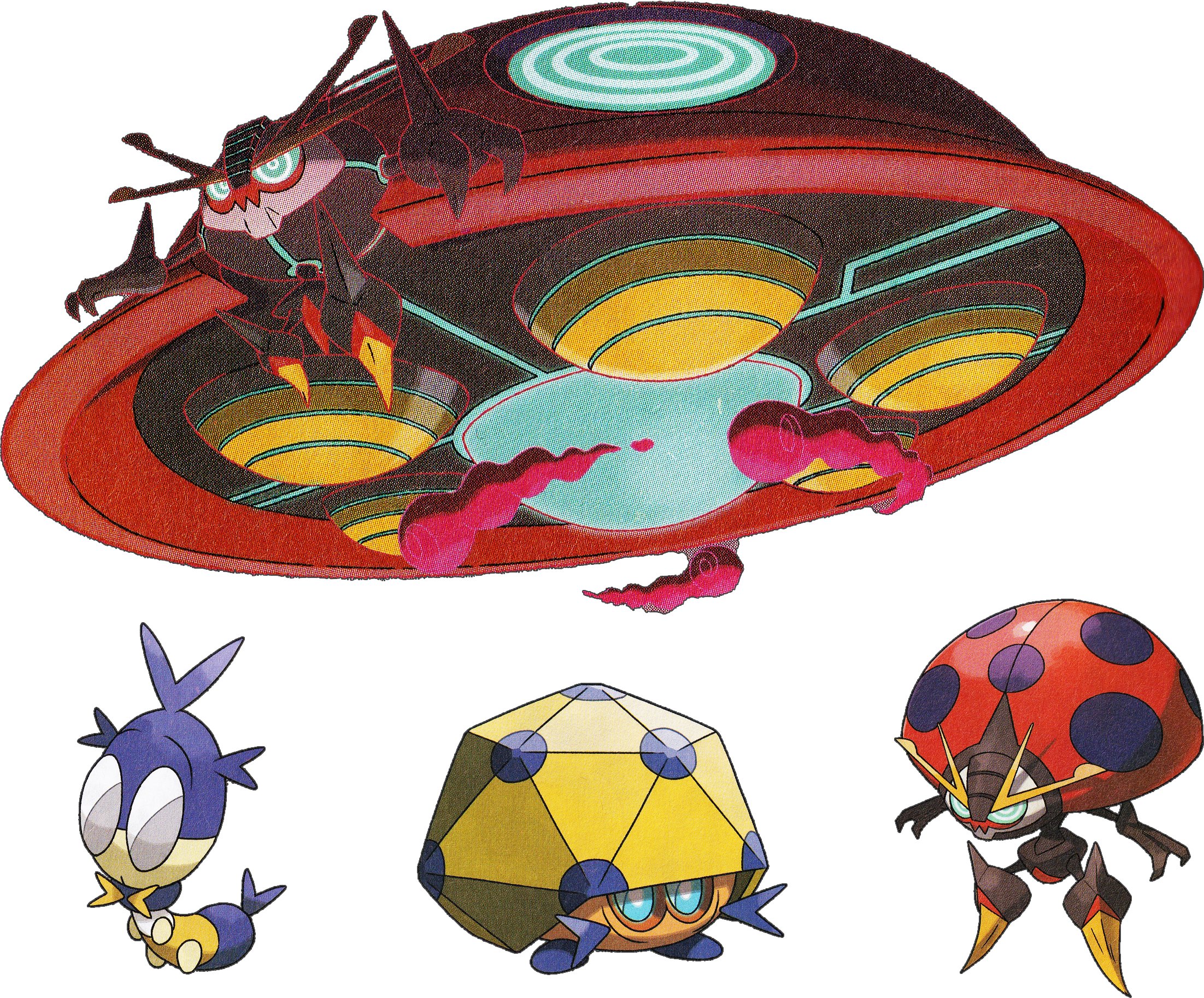 Blipbug line official art. Pokémon Sword and Shield. Know