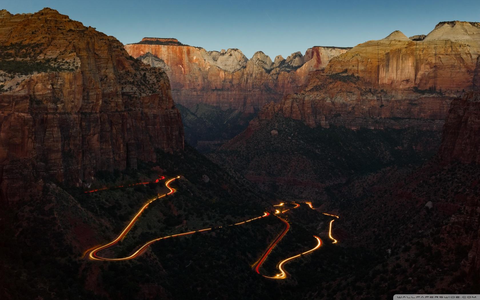 Zion National Park Canyon Overlook at Dawn Ultra HD Desktop