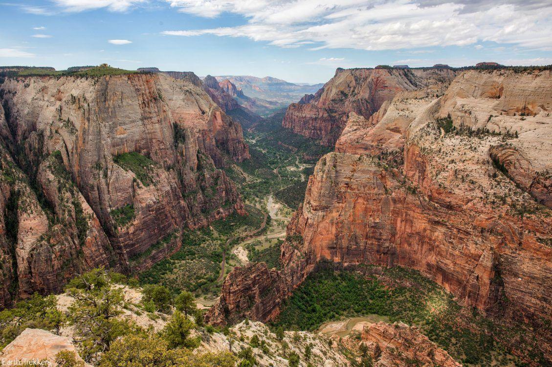 Hiking to Observation Point in Zion National Park. Earth