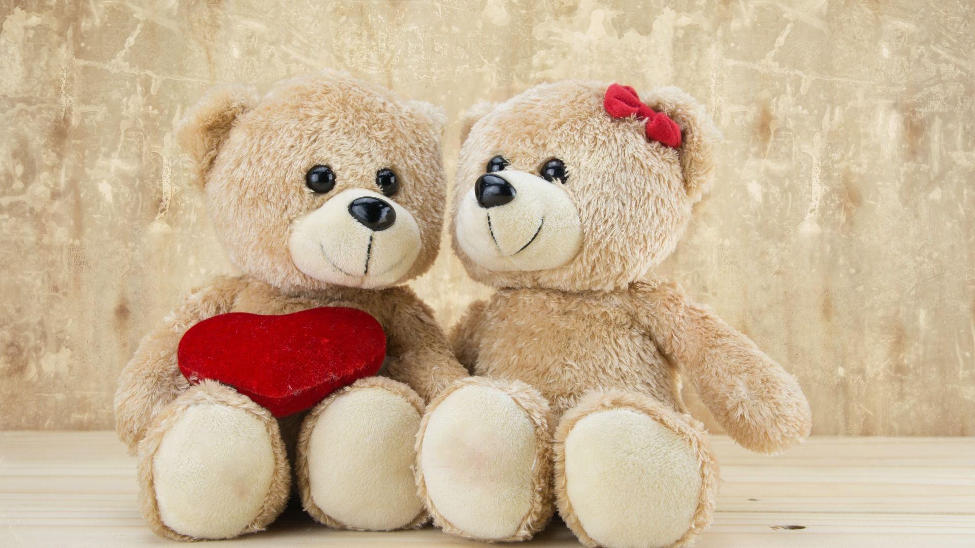 Download Wallpaper Teddy, love, romantic, bear, sweet, toy, love