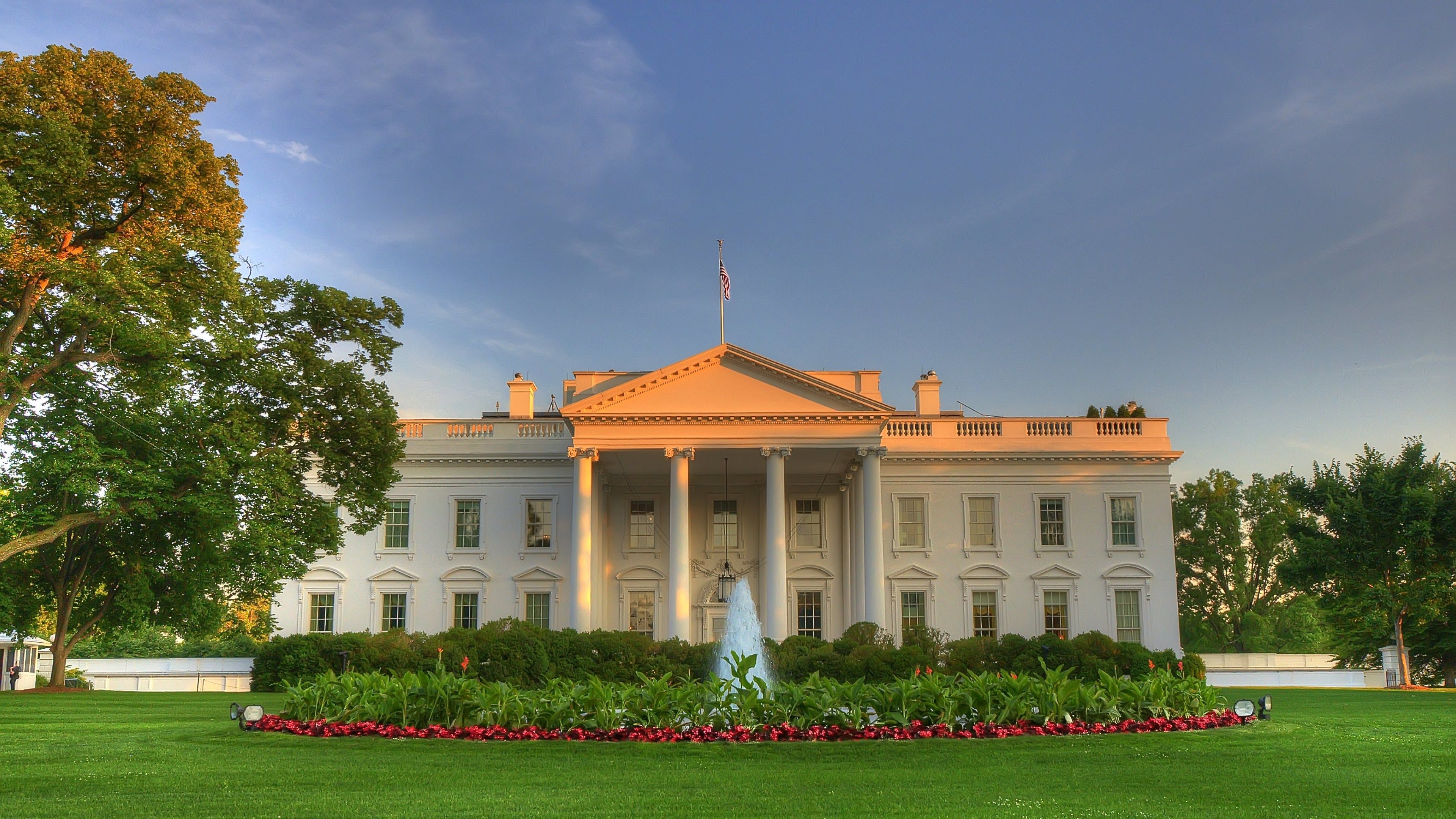 white house 4k Ultra HD Wallpaper