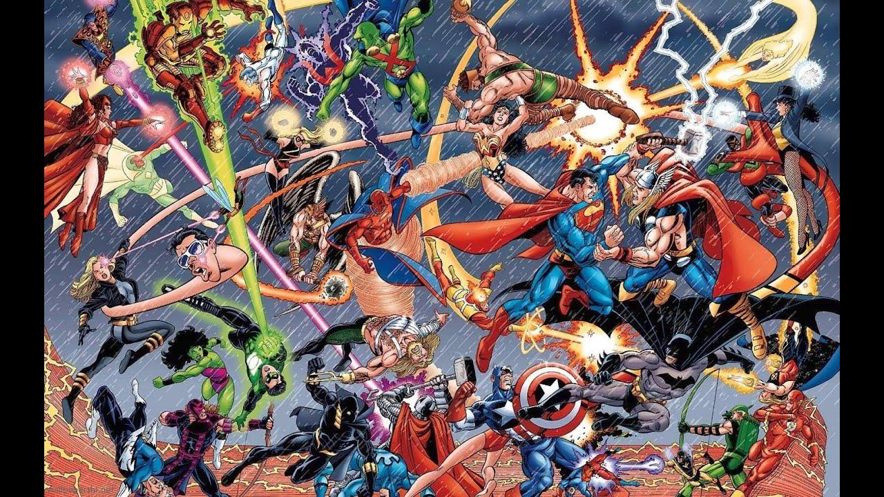 batman vs superman: Justice League Vs Avengers Wallpaper Image