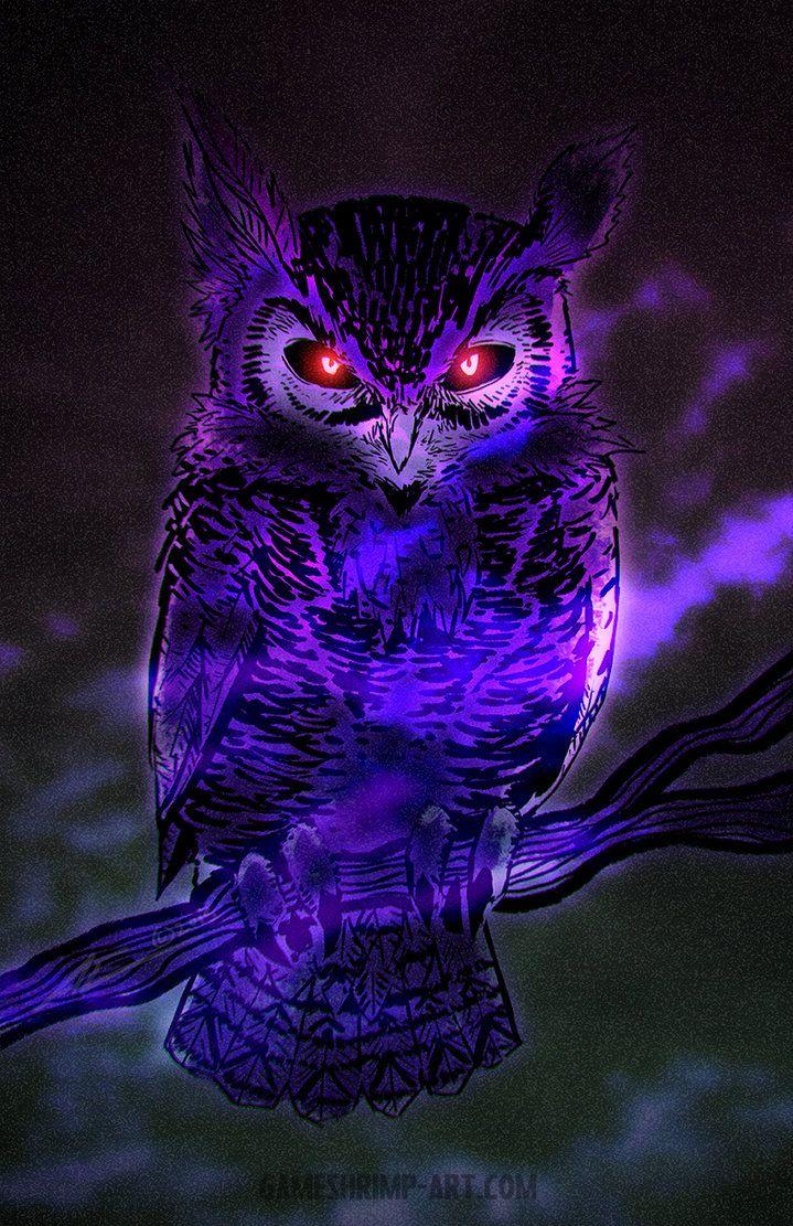 Night Owl by Nanaga. Owl artwork, Owl wallpaper, Owl