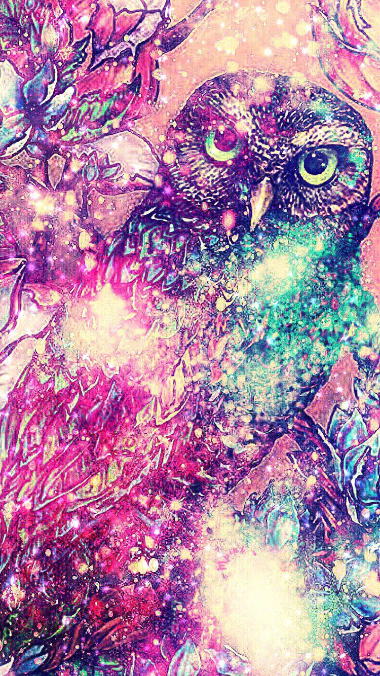 Night Owl Galaxy Wallpaper Lockscreen Girly, Cute