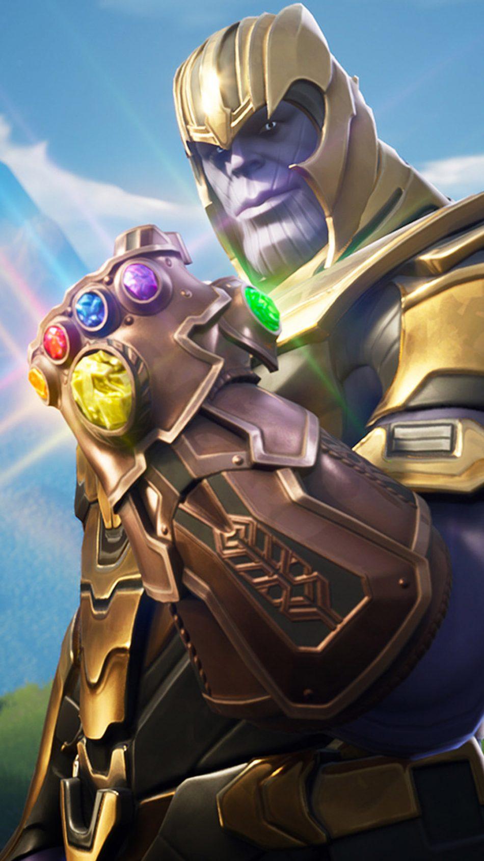 Thanos In Fortnite Battle Royale HD Mobile Wallpaper