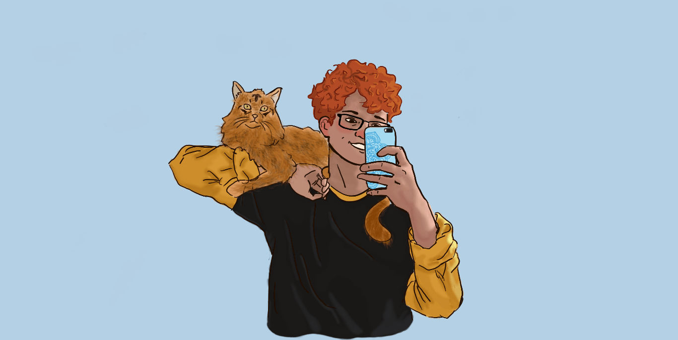 I drew Robbie with my cat and thought I could post it here