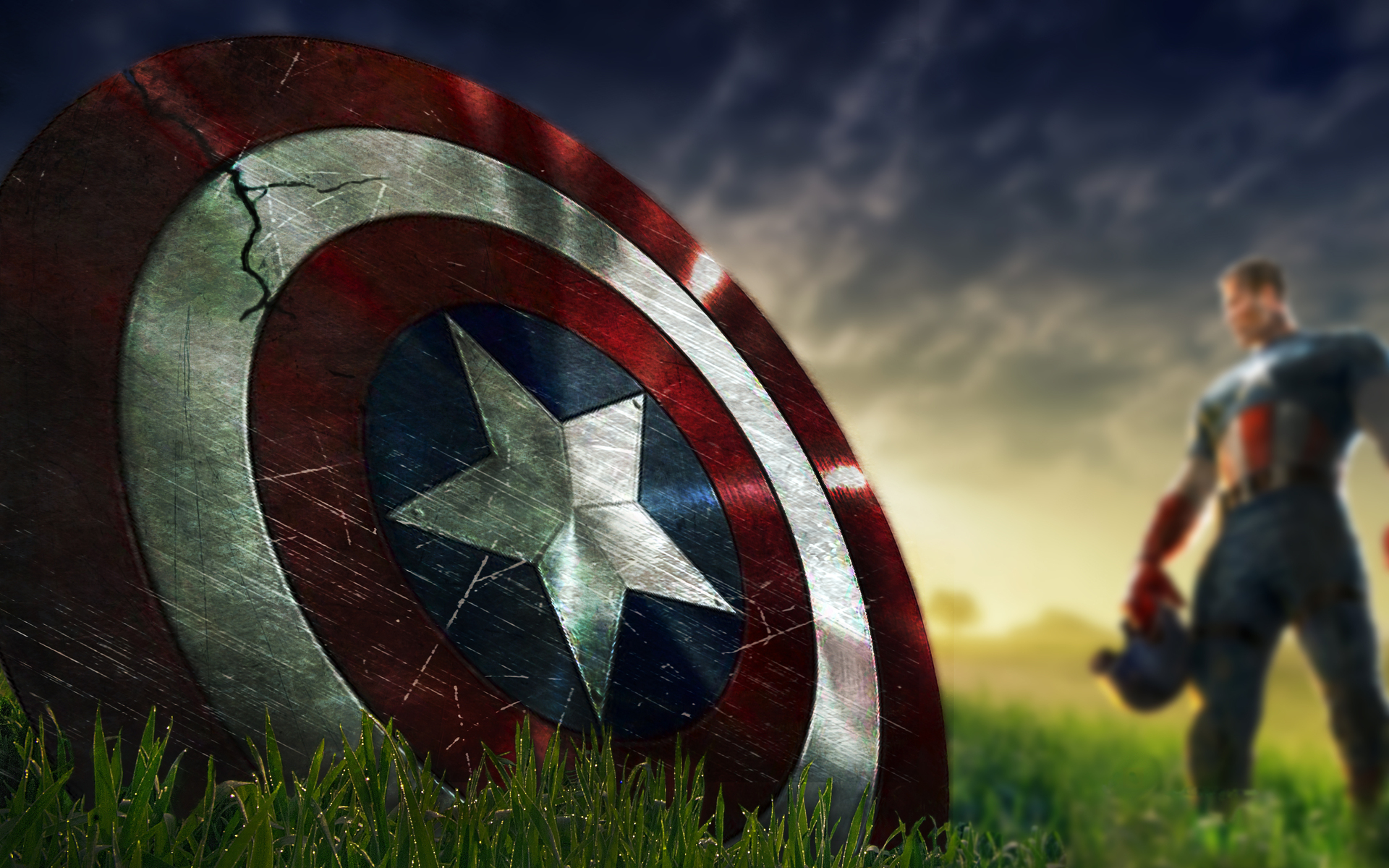 Captain America Shield Wallpaper HD