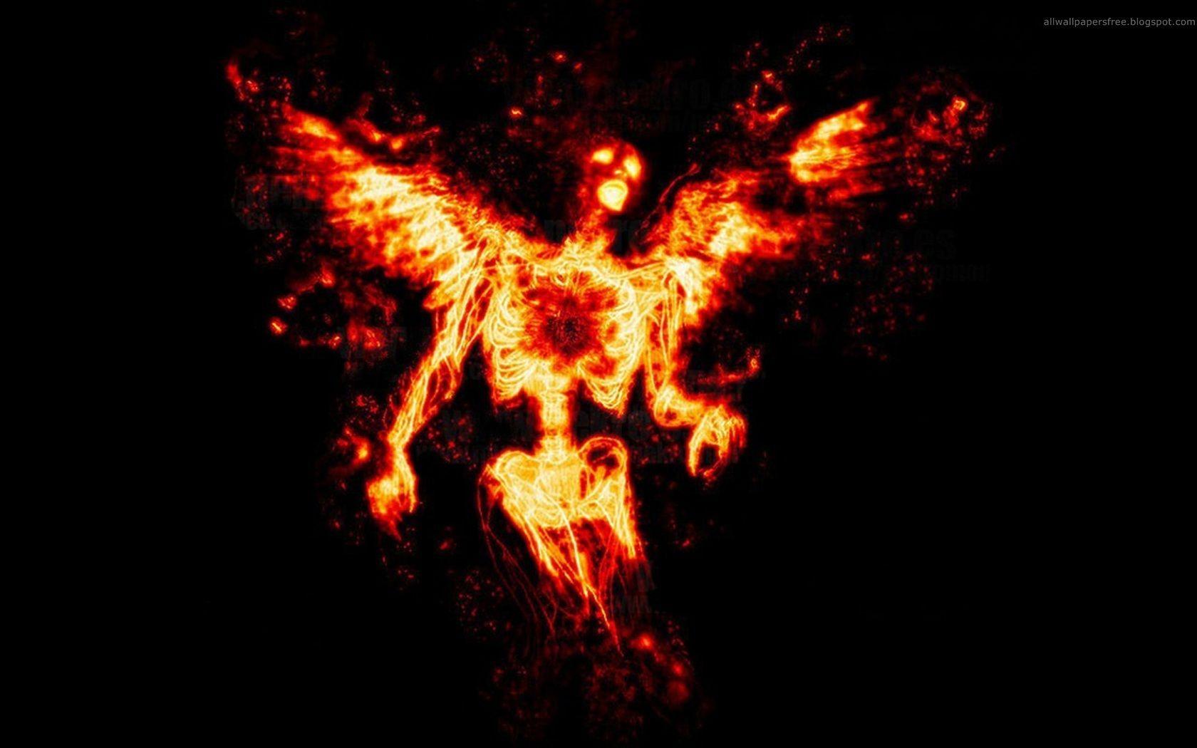Angel On Fire 1680x1050 horror and dark art. Dark art, Dark