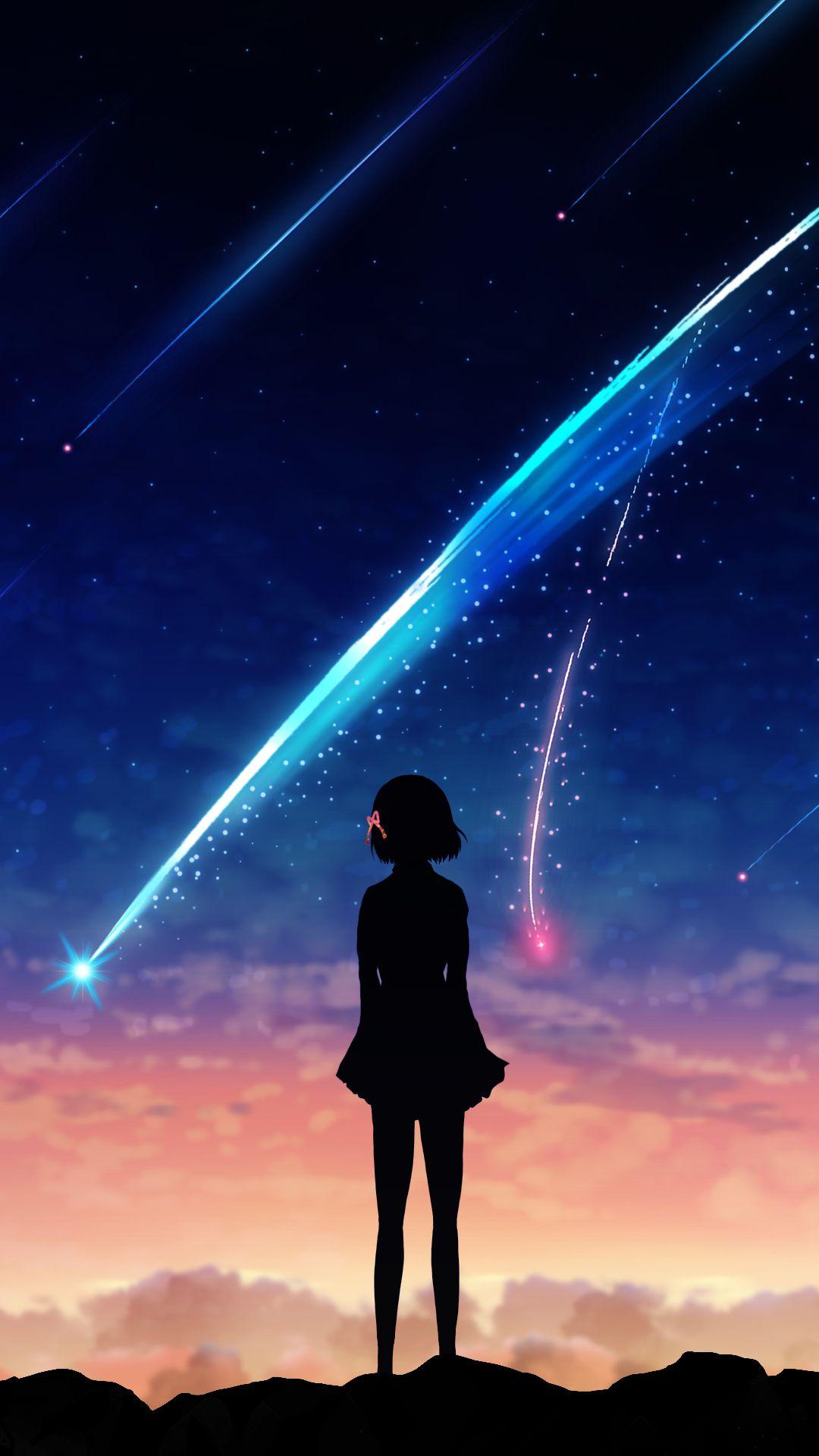 Download This Wallpaper Anime Your Name. (1080x1920) For All Your Phones And Tablets. Anime Wallpaper Phone, Anime Galaxy, Anime Background Wallpaper
