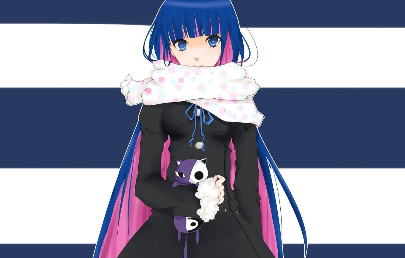 Wallpaper girl, toy, anime, art, scarf, Chalco, anarchy