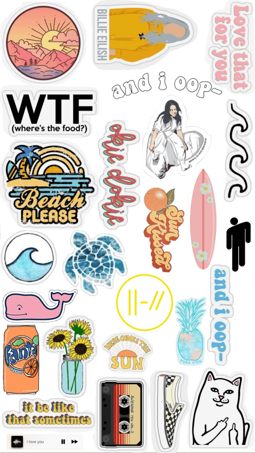 Aa VSCO girl. Stickers