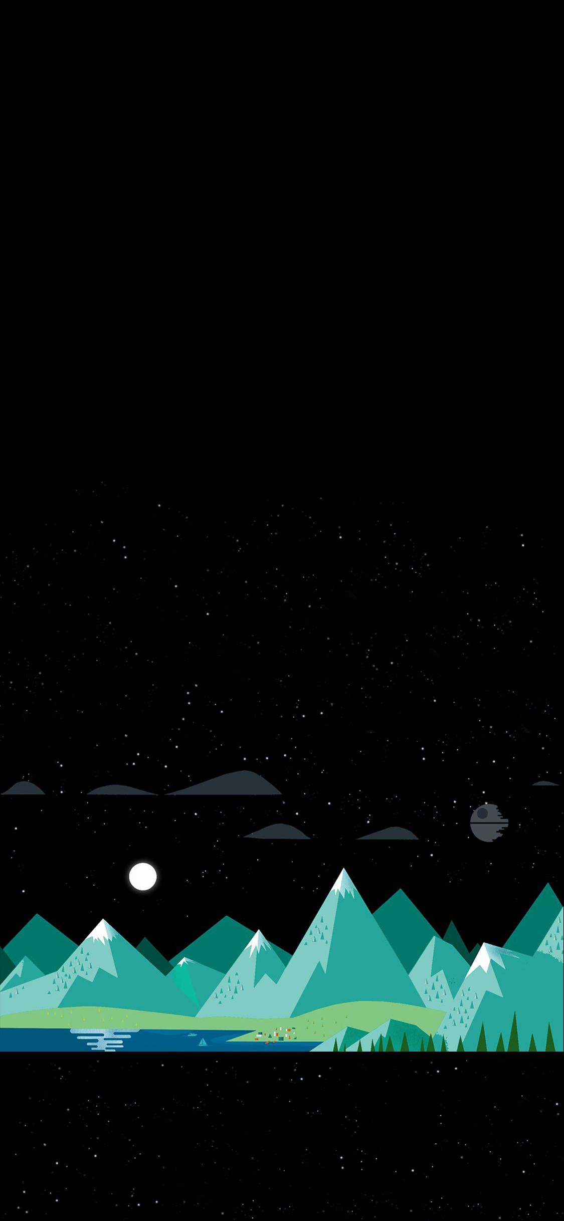 Subtle Death Star Wallpaper iPhone X [1125 × 2436]