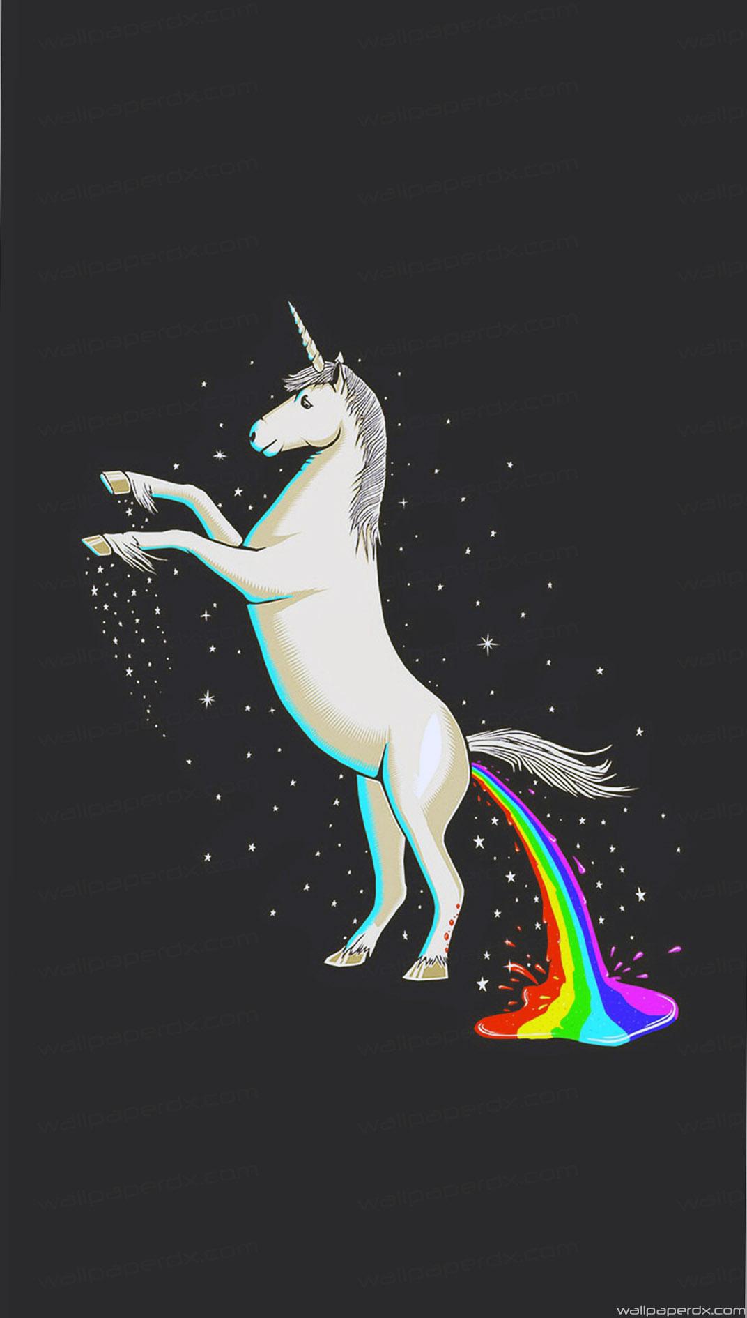 unicorn pooping rainbows wallpaper