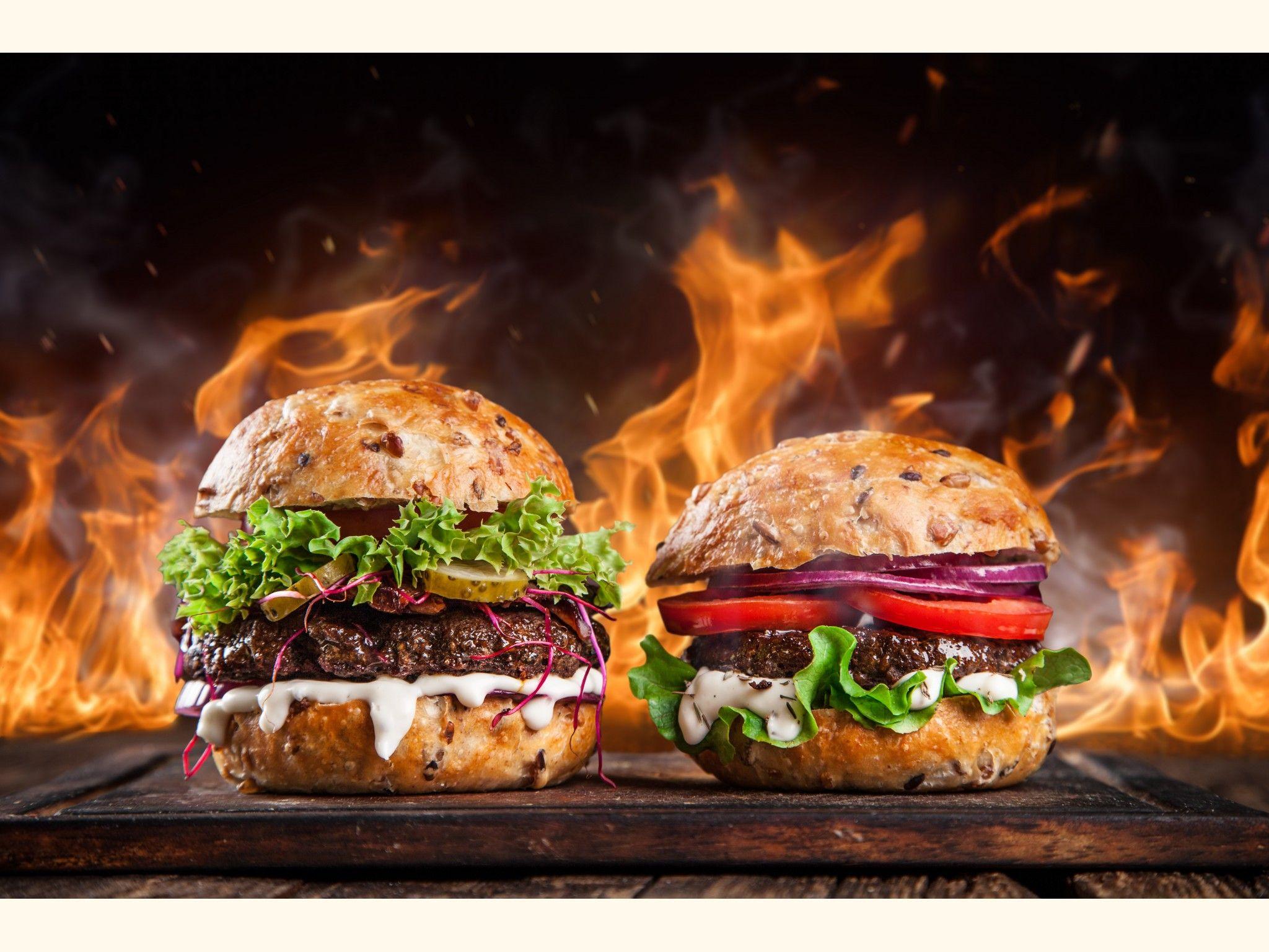 Hot & Spicy Burger Complete Mix. Food, Food photography