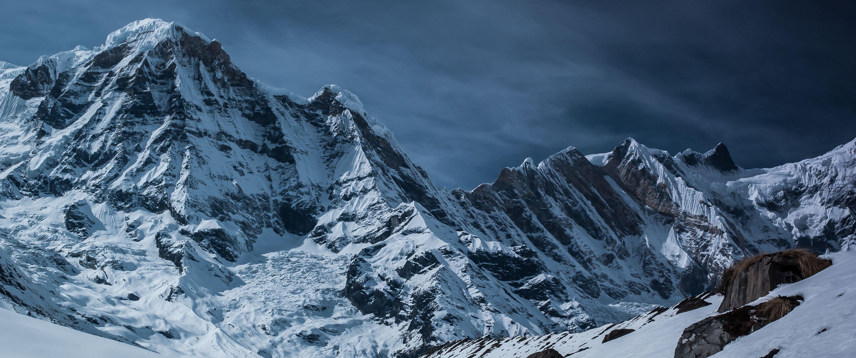 Snow Covered Mountains:9 Ultrawide HD Wallpaper