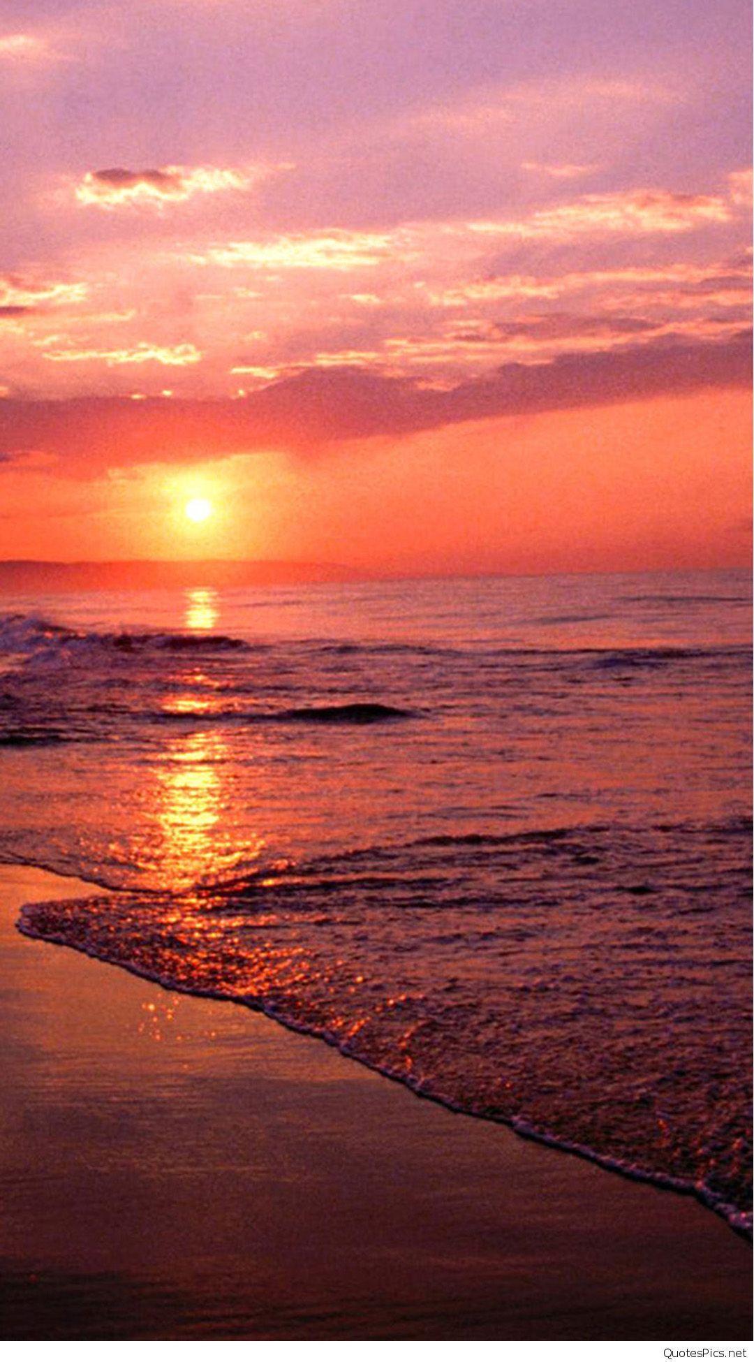 Sunset Beach iPhone Wallpaper Free Sunset Beach