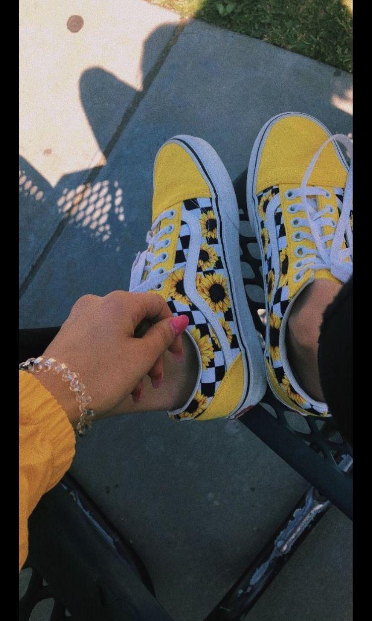 yellow old skool vans tumblr