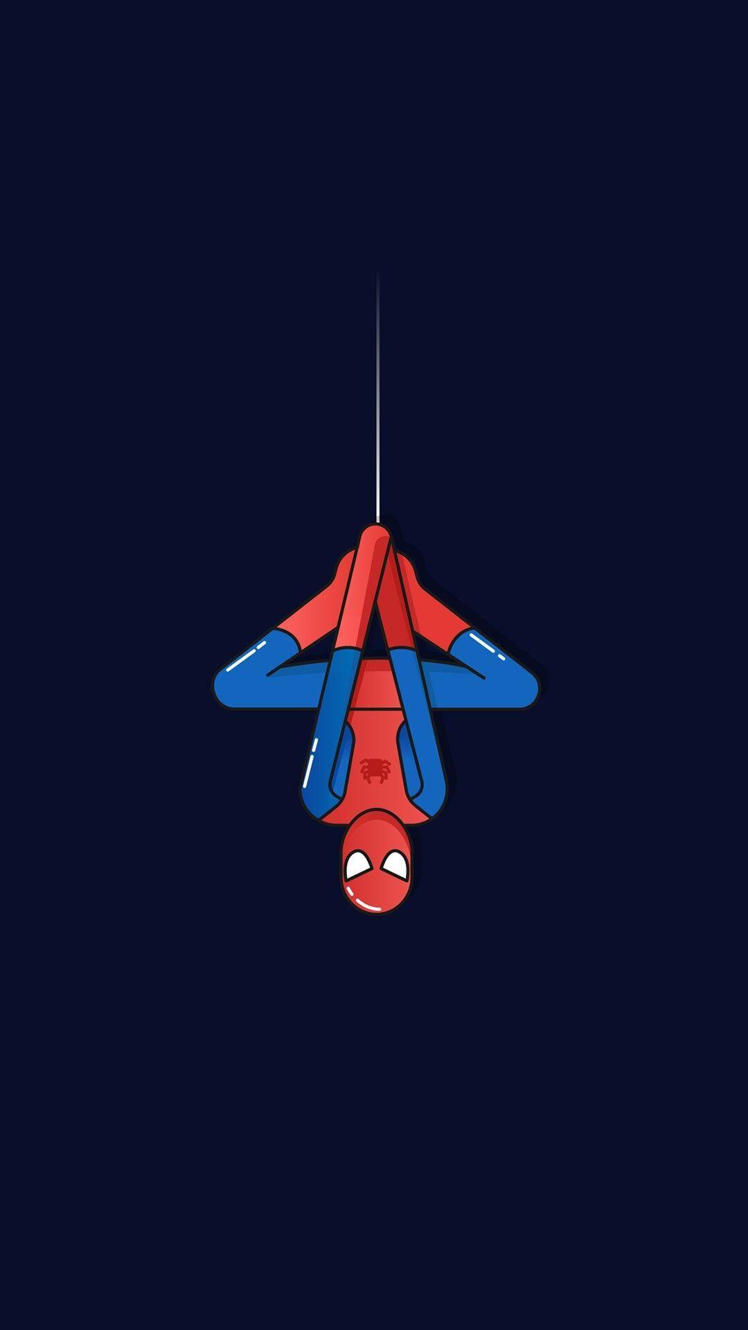 Minimalist Spiderman 4K Wallpaper