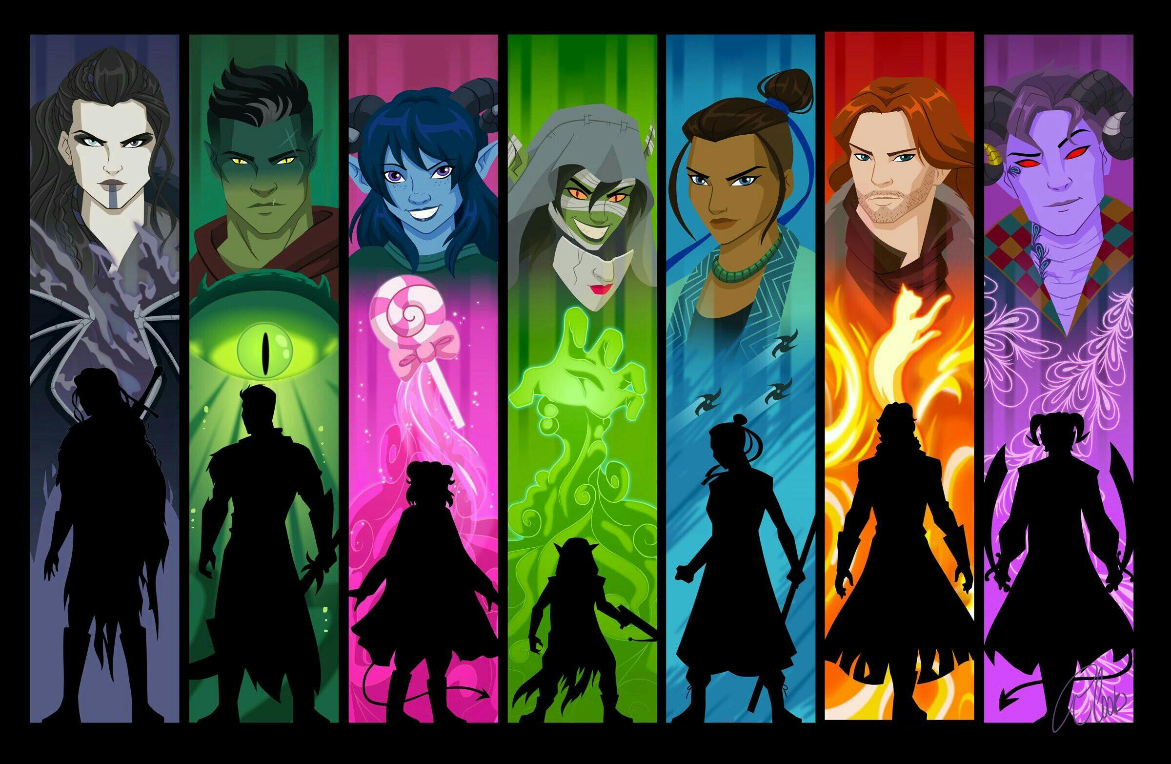 The Mighty Nein. Critical Role. (2400x1565)