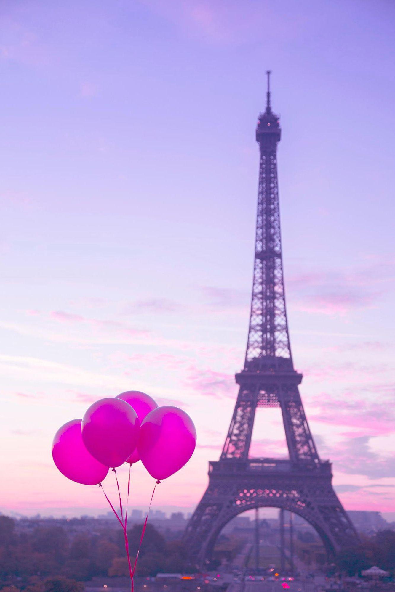 Pink Balloons in Paris. Paris wallpaper, Paris background