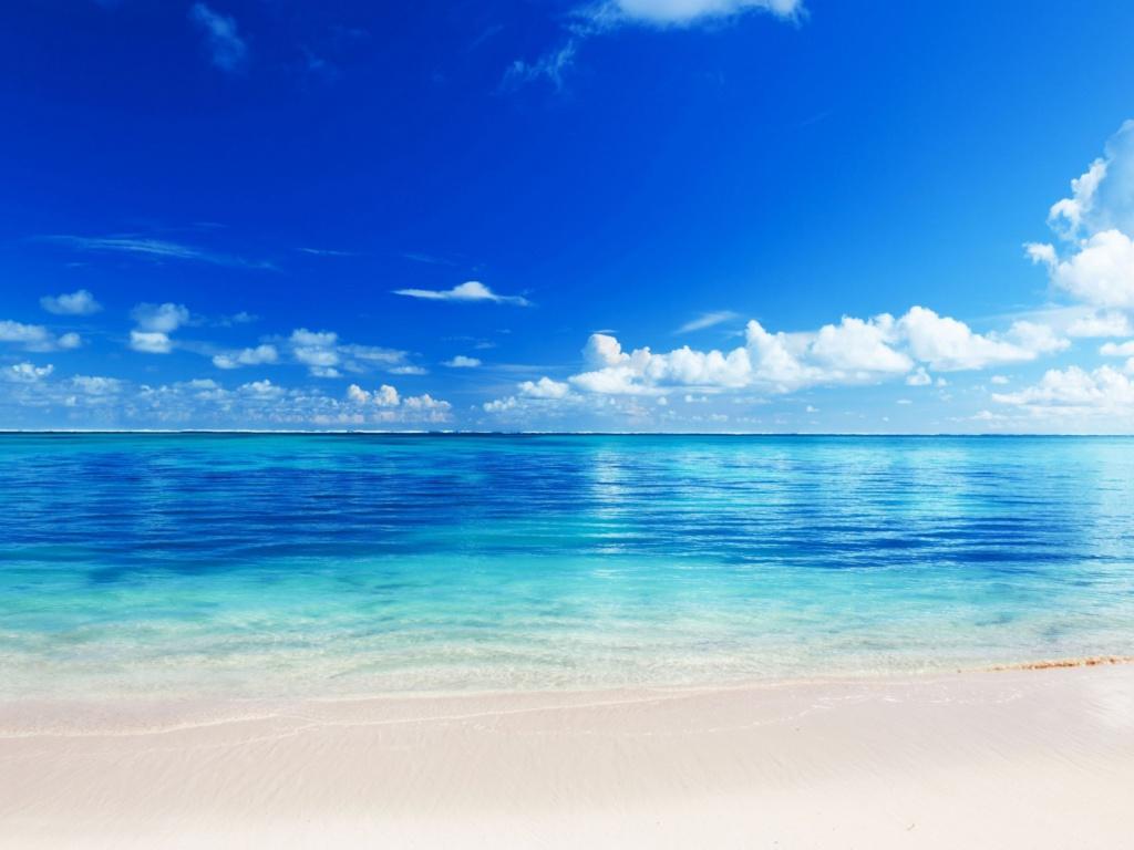 Beach and Ocean Desktop Background