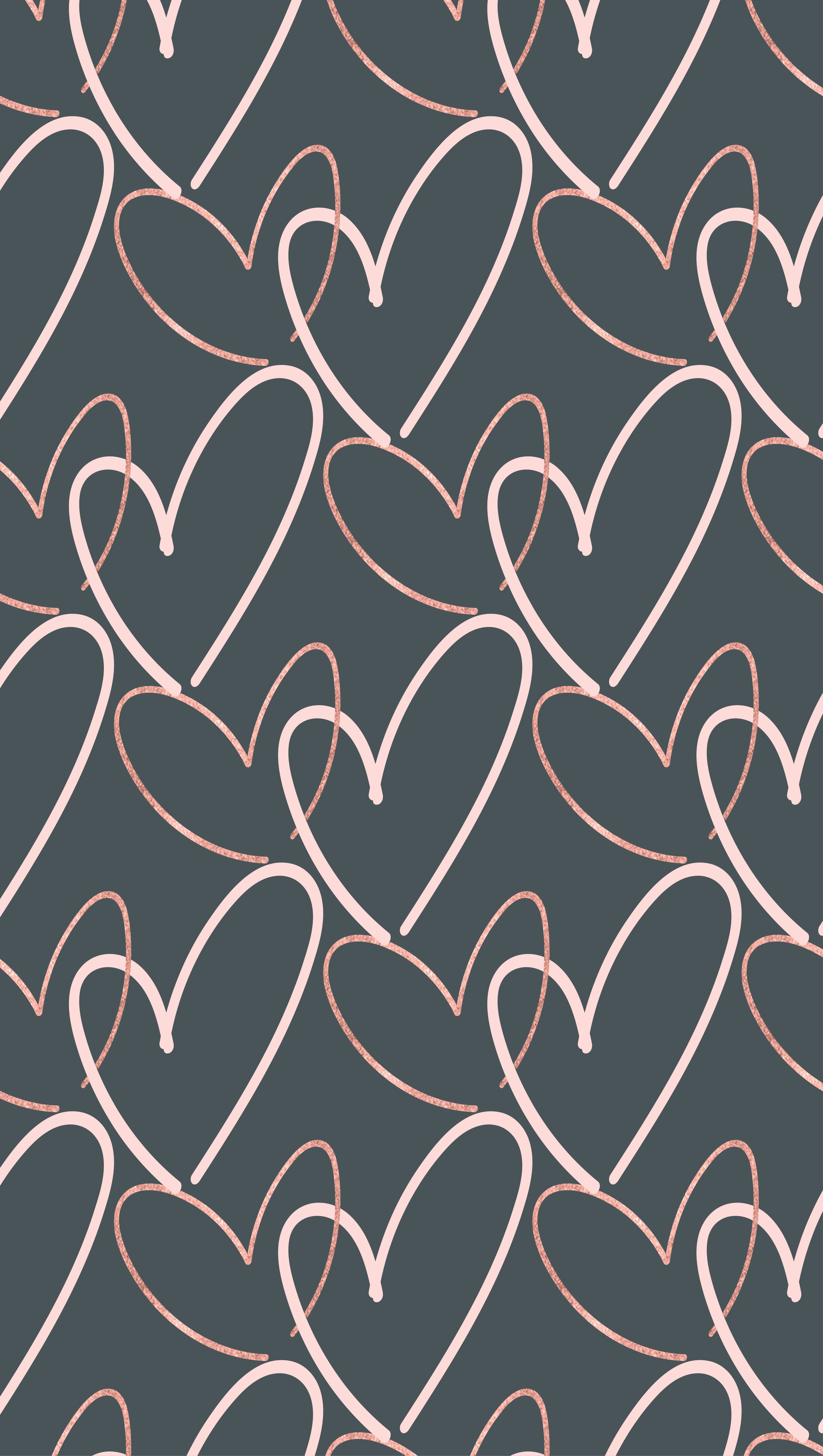 FREE Valentine's Day hearts phone background wallpaper in 2020