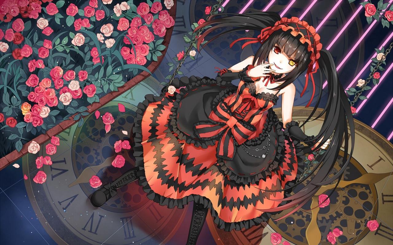 Wallpaper Date A Live, Tokisaki Kurumi, Girl, Anime