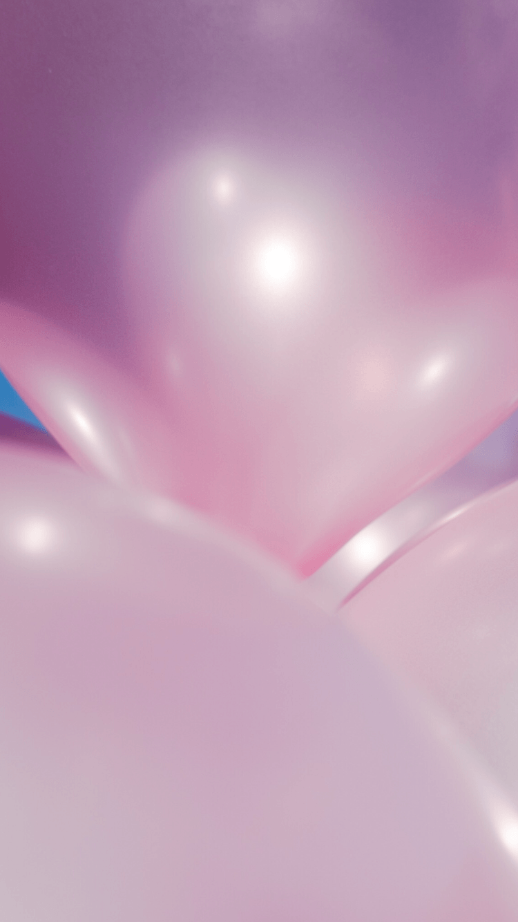 Wallpaper for your phone. Glossier. Pink balloons
