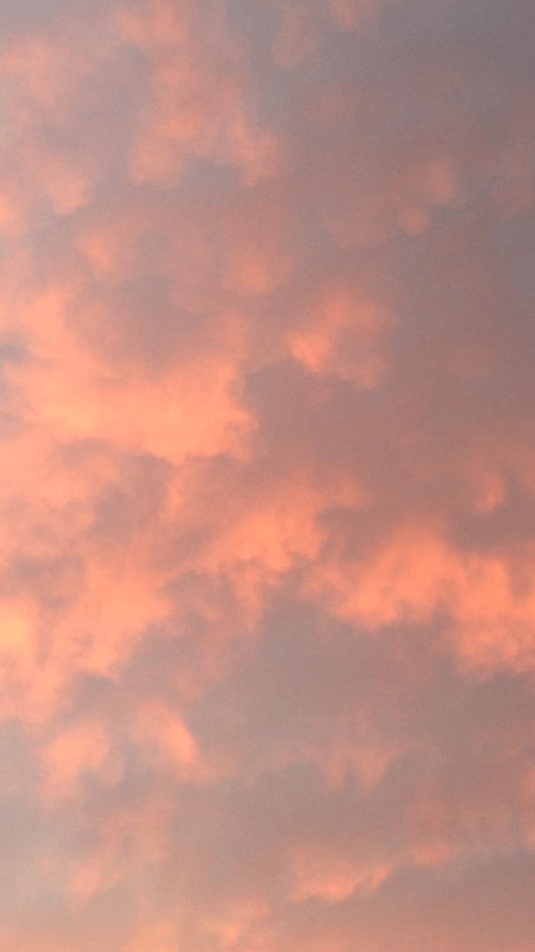 Wallpaper for your phone. Glossier. Pink clouds wallpaper