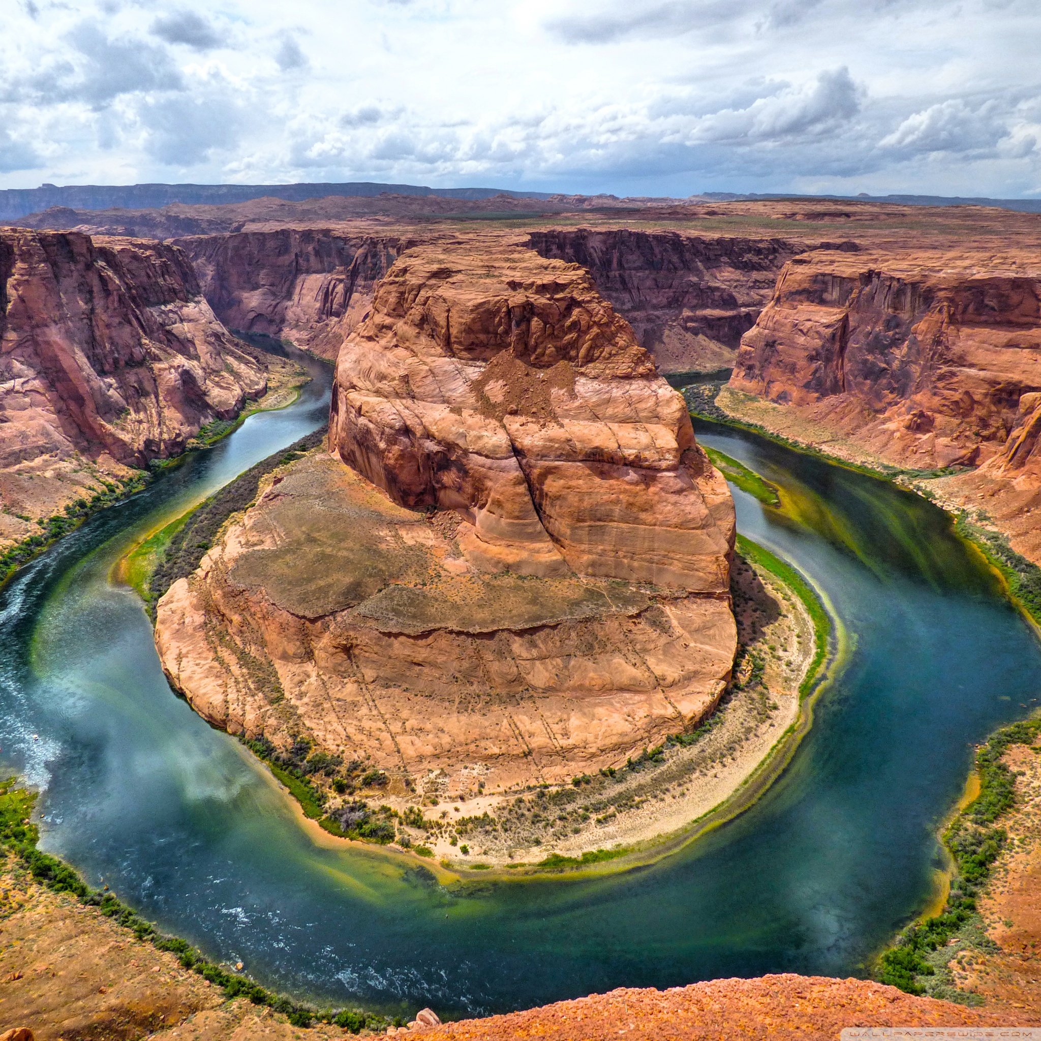 Horseshoe Bend Aerial View Wallpapers - Wallpaper Cave